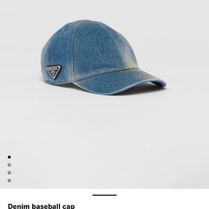 Prada Denim Baseball Cap
